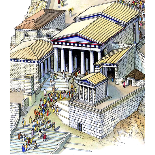 Akropolis-Ausschnitt